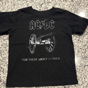 AC/DC toddler / kid Black Cannon Graphic Tee